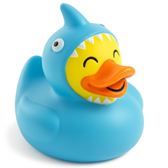 Shark Costume Rubber Duck Party Favors, 16-Pack