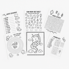 Lunar New Year Zodiac Activity Sheets - 10 Pages of Fun for Ages 4+