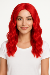 Vibrant Red Body Wave Wig