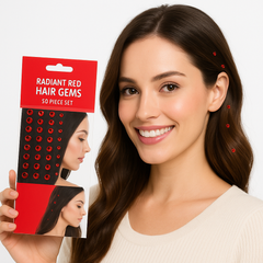 Radiant Red Hair Gems - 50 Piece Set