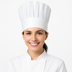 Disposable White Chef Hat - One Size Fits Most
