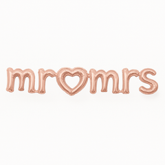 Rose Gold "Mr & Mrs" Foil Balloon Banner
