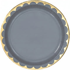 Elegant Silver 10" Paper Dinner Plates
