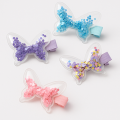 Fluttering Butterfly Hair Clip Set