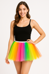 Neon Tutu Skirt - Vibrant Costume Accessory for Team Spirit