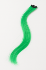Festive Green Hair Extension - Vibrant Team Spirit Accessory