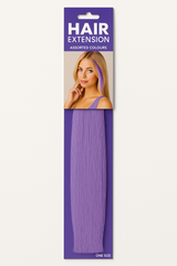 Vibrant Purple Hair Extension - Bold Team Spirit Accessory