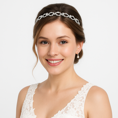 Elegant Bridal Gemstone Headband