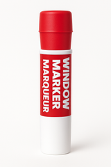 Vibrant Red Window Marker for Team Spirit