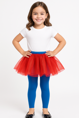 Kids' Royal Blue Footless Tights - One Size
