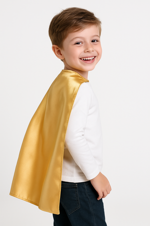 Gold Superhero Cape Costume Accessory - One Size