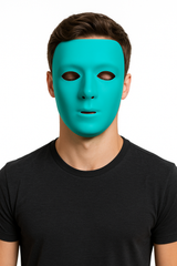 Turquoise Full Face Team Spirit Mask