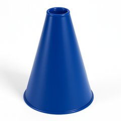 Royal Blue Team Spirit Megaphone - 8.25" x 6"
