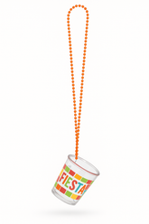 Fiesta Beaded Necklace with Shot Glass - 5 oz