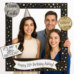 Sparkling Celebration DIY Customizable Photo Frame Kit for Birthday Parties