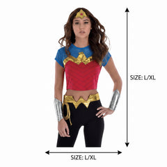 Women's Wonder Hero Costume Kit - L/XL