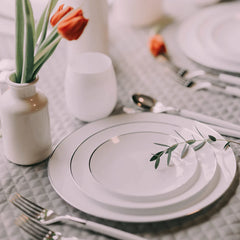 Trendables Forks White/Silver | 20 Count