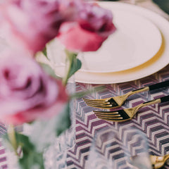 10 In. Macchiato Design Plastic Plates | 120 Count