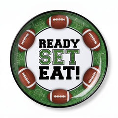 Go Fight Win Red Football Platter