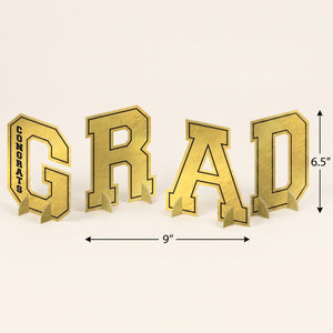 Gold Foil "Congrats Grad" Centerpiece Letter Pack