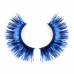 Royal Blue Tinsel Self-Adhesive False Eyelashes