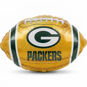 Green Bay Packers Football Shaped 18" Foil Mylar Balloon