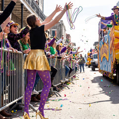Mardi Gras Fleur De Lis Tights