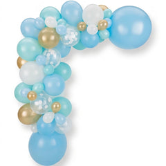 Pastel Blue Balloon Garland Kit - Elegant Decor for Any Occasion