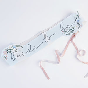Elegant "Bride to Be" Wedding Sash by Ginger Ray