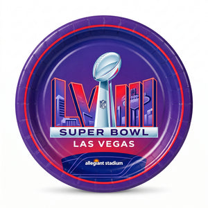 Super Bowl LVIII 10" Round Paper Plates