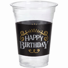 "Happy Birthday" 18oz Plastic Tumbler