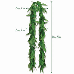 Green Leaf Lei Necklace for Summer Parties
