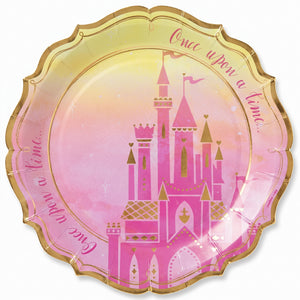 Disney Princess "Once Upon a Time" Metallic Dinner Plates - 10.5", 8-Pack
