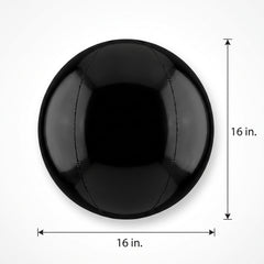 Sleek Black 16-Inch Geometric Foil Orb Balloon