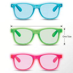Glow-in-the-Dark Summer Sunglasses, 6-Pack