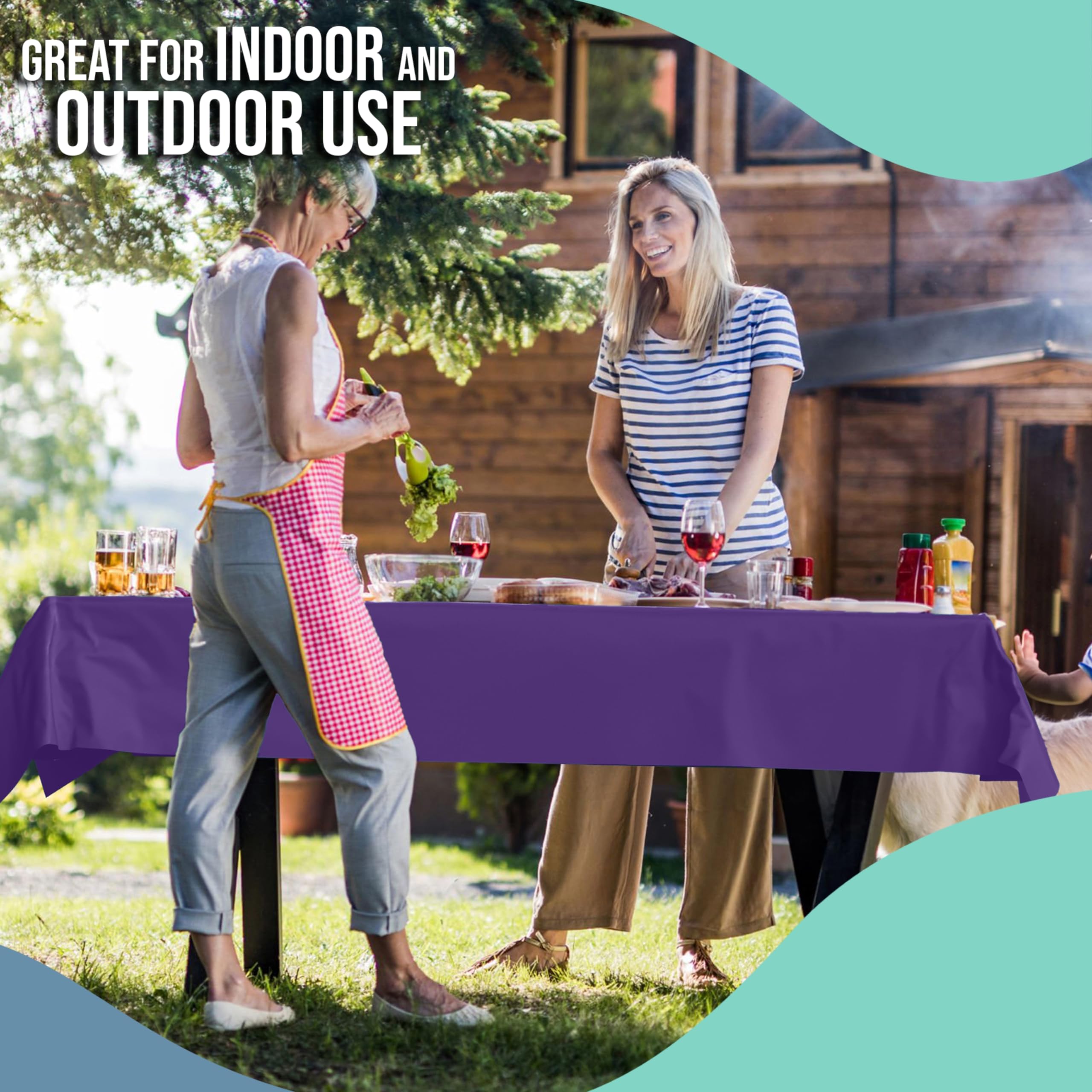 40 In. x 300 Ft. Premium Purple Table Roll