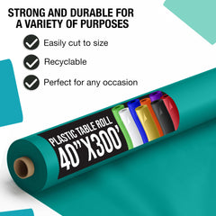 Unleashed - 40 In. x 300 Ft. Premium Teal Table Roll