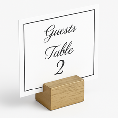 Elegant Wooden Table Card Holder for Weddings