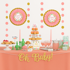 Floral Baby Shower Candy Buffet Decorating Kit, 23-Piece