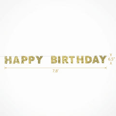 Golden Age "Happy Birthday" Gold Letter Banner