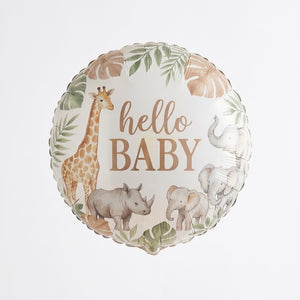 Soft Jungle Baby Shower Foil Balloon - 18"