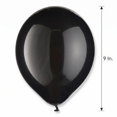 Classic Black Latex Balloons - 9", 20 Pack
