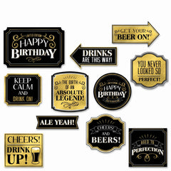 Vintage-Style Birthday Party Cutouts