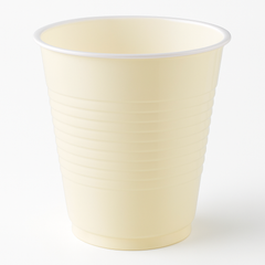 Vanilla Cream 18oz Plastic Cups - Set of 20