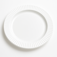 White Premium Plastic Dinner Plates - 10.25 Inches, 16 Pack