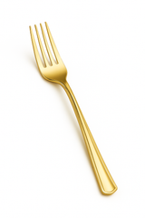 Premium Gold Metallic Fork - Elegant Disposable Cutlery