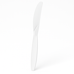 Classic White Plastic Knives - 16ct