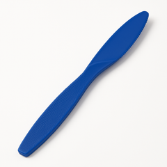 Royal Blue Plastic Knives - 16ct