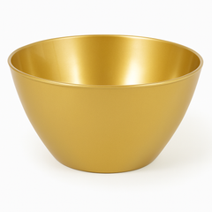 Elegant Gold 24oz Plastic Serving Bowl for Catering & Everyday Use