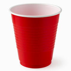 Classic Red Plastic Party Tumbler - 18oz